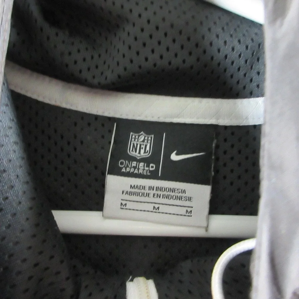 Cleveland Browns Jacket Mens Medium Brown NFL Football Nike Hooded Quarter Zip